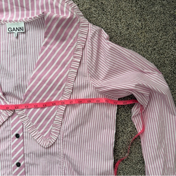 Ganni Peter Pan collar button down shirt - Picture 7 of 10